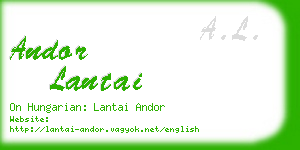 andor lantai business card